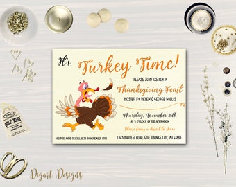 watercolor thanksgiving invitation watercolor foliage etsy