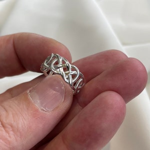 925 Sterling Silver Ring -  Men&#39;s Celtic Design Ring M-Z Sizes - Gift Boxed