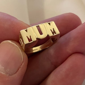 9 Karat Gelbgold MUM Ring - Damen Geschenk