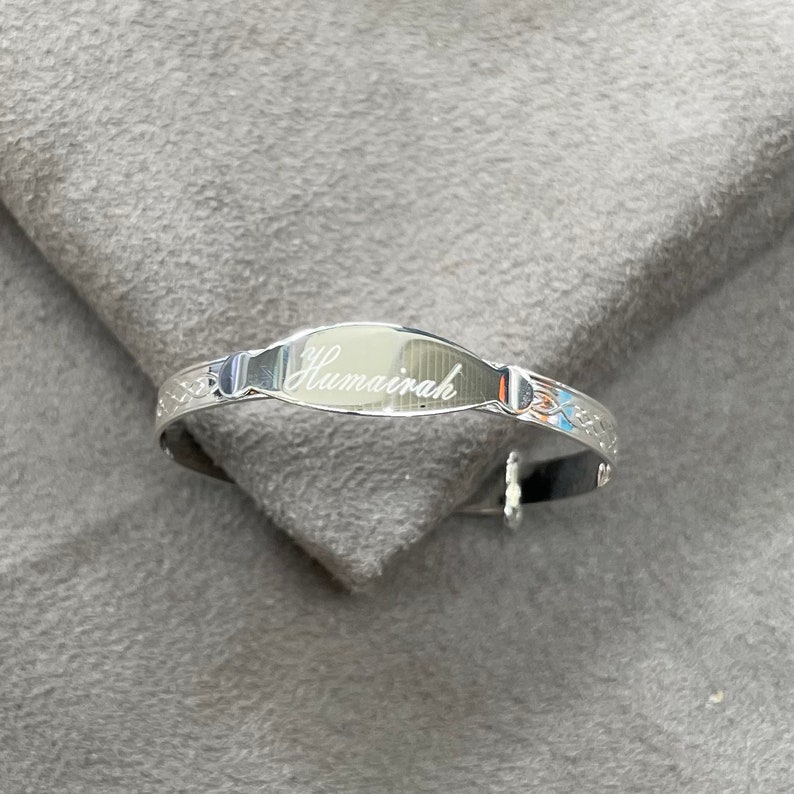 Plate Bracelet, Celtic Bracelet, Bangle Bracelet, Unisex Bracelet, Kids Bracelet, Name Bracelet, Personalized Bracelet, Personalized Gift image 3