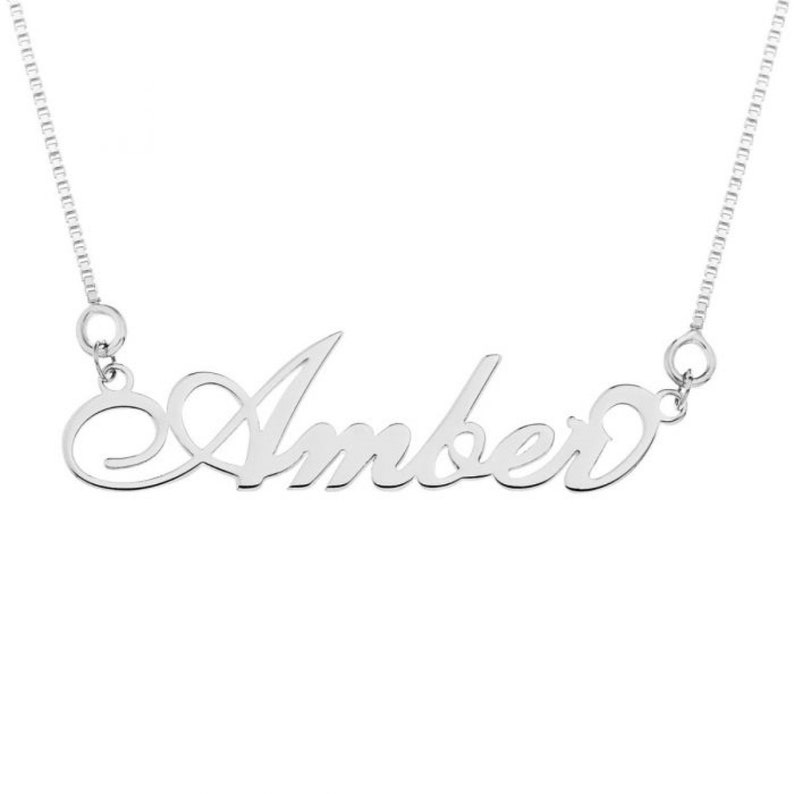 Name Necklace Personalized Name Necklace Personalized Gift Name Birthstone Necklace Daughter Gift Birthstone Necklace Birthday Gift