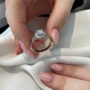 925 Sterling Silver Ladies Wedding Engagement Promise CZ Ring J-T Sizes - Gift Boxed
