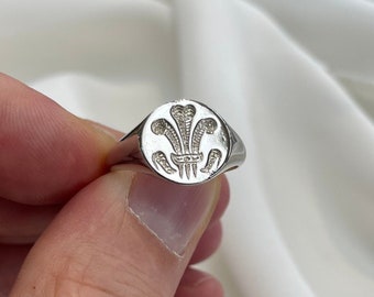 Anillo Ajustable Abierto De Plata Ley 925 - Diseño Con Plumas De Fénix Talladas A Mano, Estilo Étnico