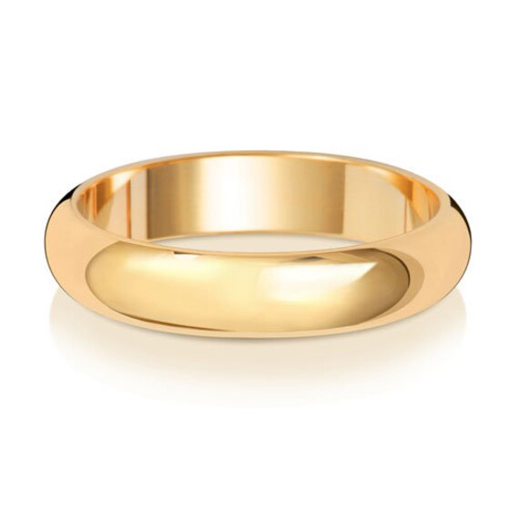 Plain 18ct gold wedding best sale ring
