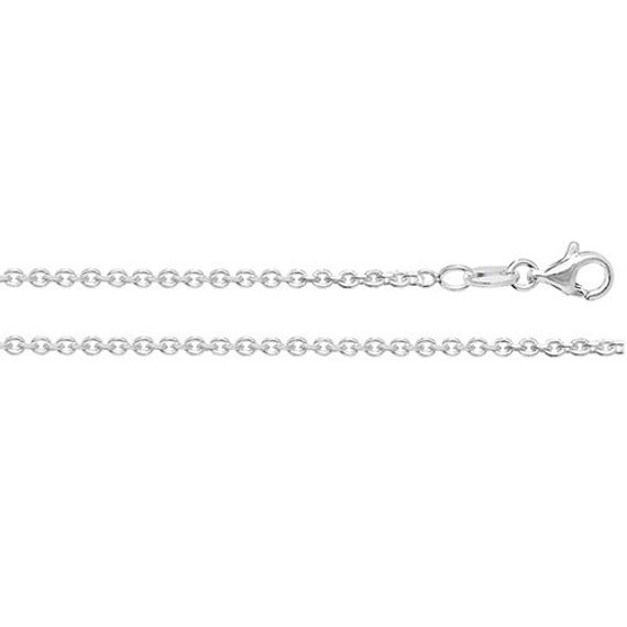 Silver Faceted Belcher Chain Mens 