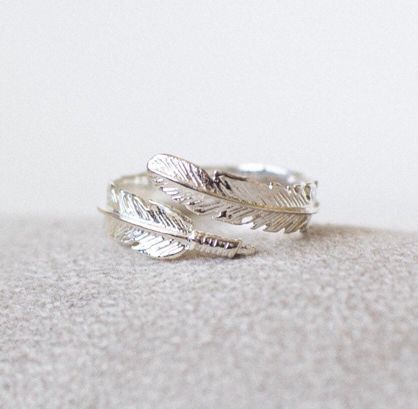 アクセサリー BIGHAND silver925 feather RING Big Feather Ring 男女兼用 | n.33