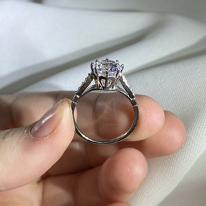 Cushion Cut Birthstone Ring - 10MM Gemstone Sterling Silver Solitaire