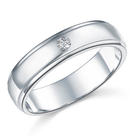 Mens solid shop silver rings
