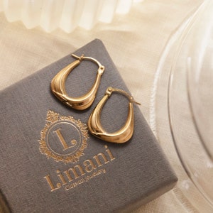 Genuine 9ct Yellow Gold Creole Earrings - Genuine and Timeless Earrings for Every Occasion - Gift Boxed
