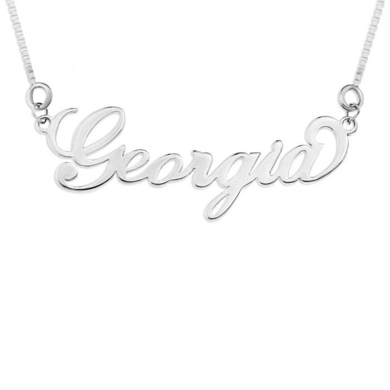Name Necklace Personalized Name Necklace Personalized Gift Name Birthstone Necklace Daughter Gift Birthstone Necklace Birthday Gift