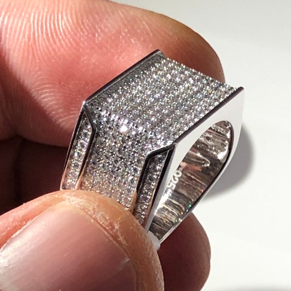 rose gold heart ring with diamonds