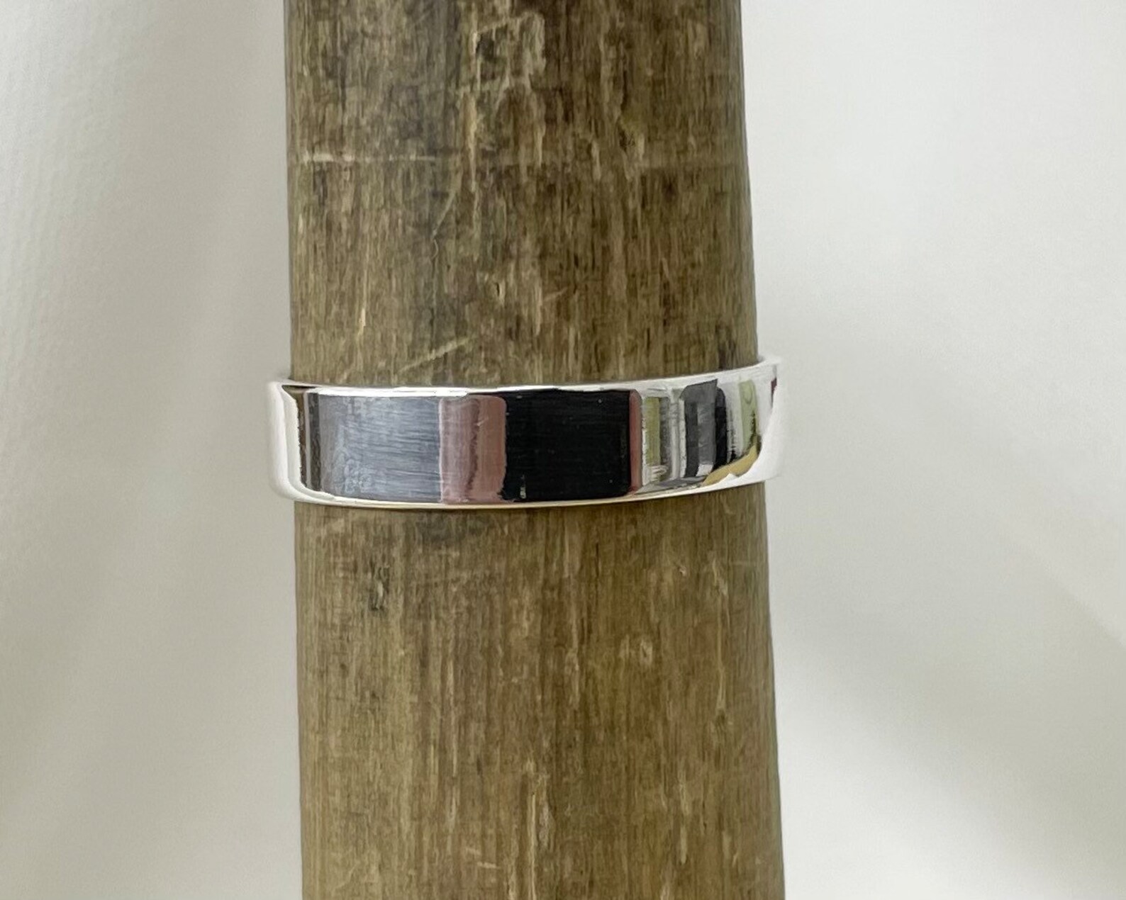Sterling Silver Flat Wedding Band, 5mm Unisex Ring - Etsy