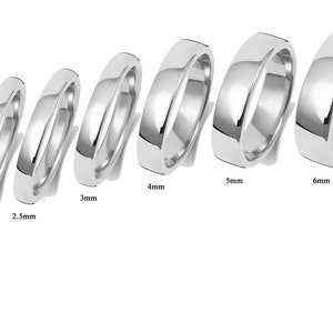 simu Stainless Steel Rings for Men Women 3MM Stainless Steel Solid