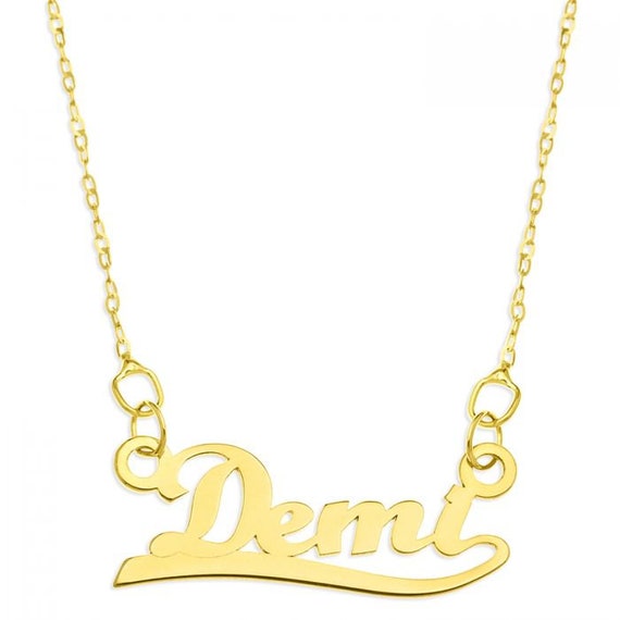 9ct gold hotsell personalised necklace