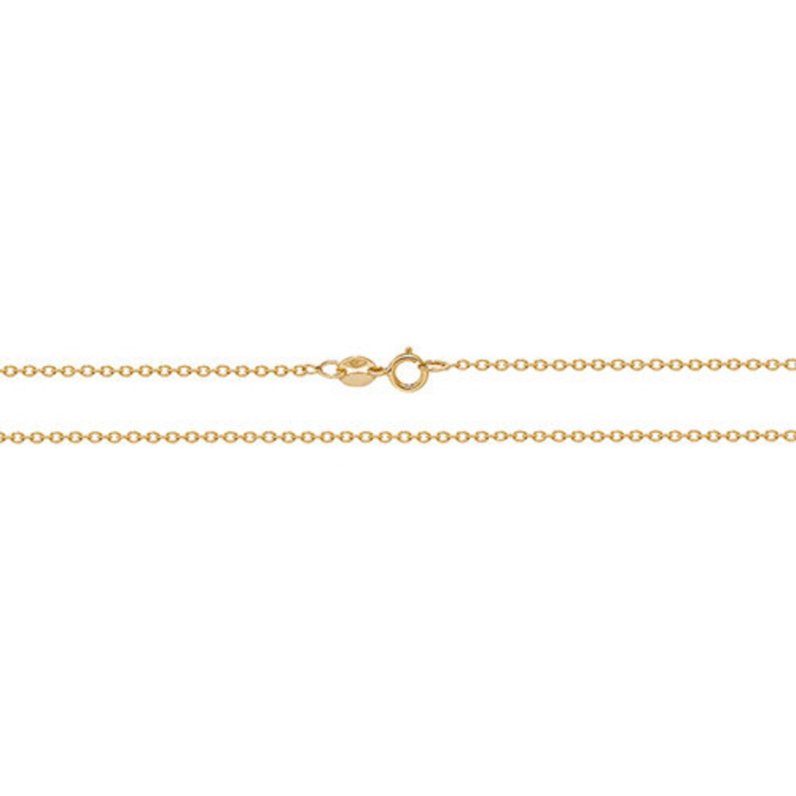 Genuine 9CT Yellow Gold Rolo Chain 16 18 Etsy UK
