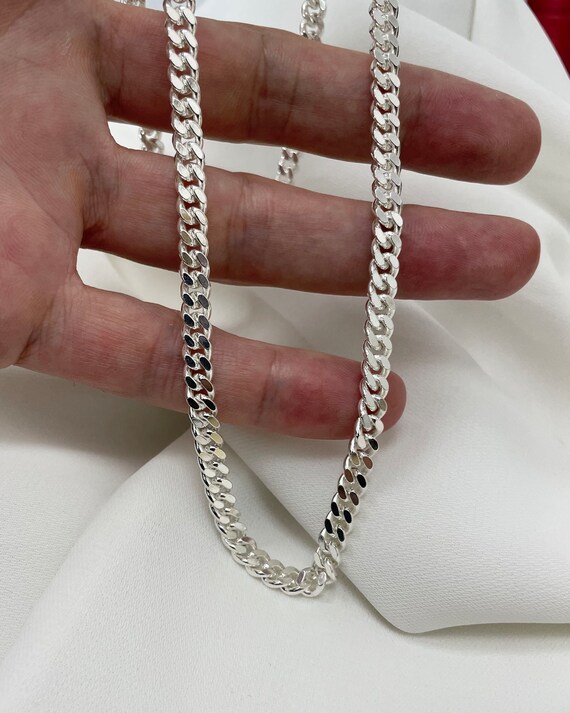 thumbnail image 2 of Mens 6MM Square Wheat Curb Chain Bracelet 8.7+Necklace 22 Stainless Steel Set 2 of 6