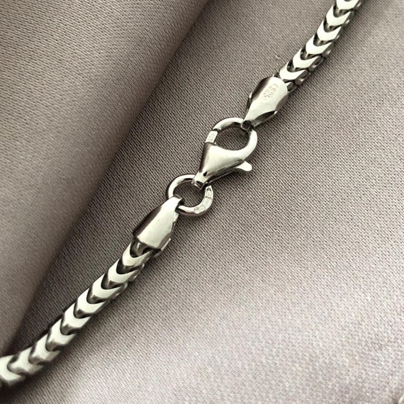 Silver Franco Chain Mens Chain Sterling Silver 925 Hallmark Gift