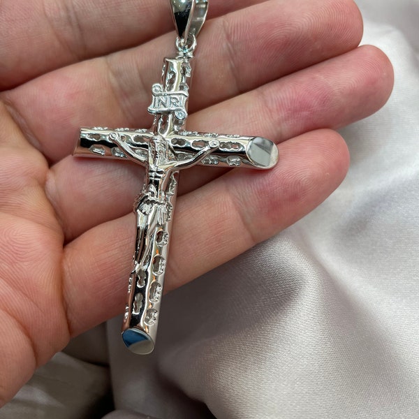 Sterling Silber Kruzifix Anhänger - Kruzifix Anhänger Set Kreuz Anhänger Sterling Silber Kreuz 20.00 Gramm - Geschenk Box Anhänger