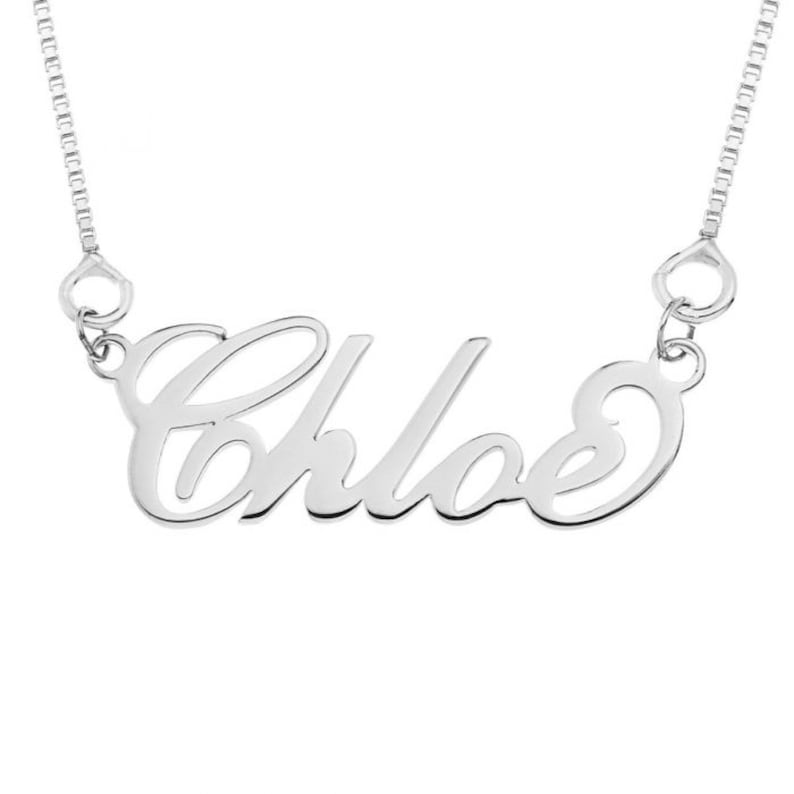 Name Necklace Personalized Name Necklace Personalized Gift Name Birthstone Necklace Daughter Gift Birthstone Necklace Birthday Gift