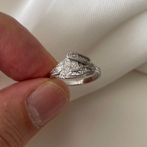 Anneau de selle en argent sterling : bébés tailles A-M, boîte cadeau