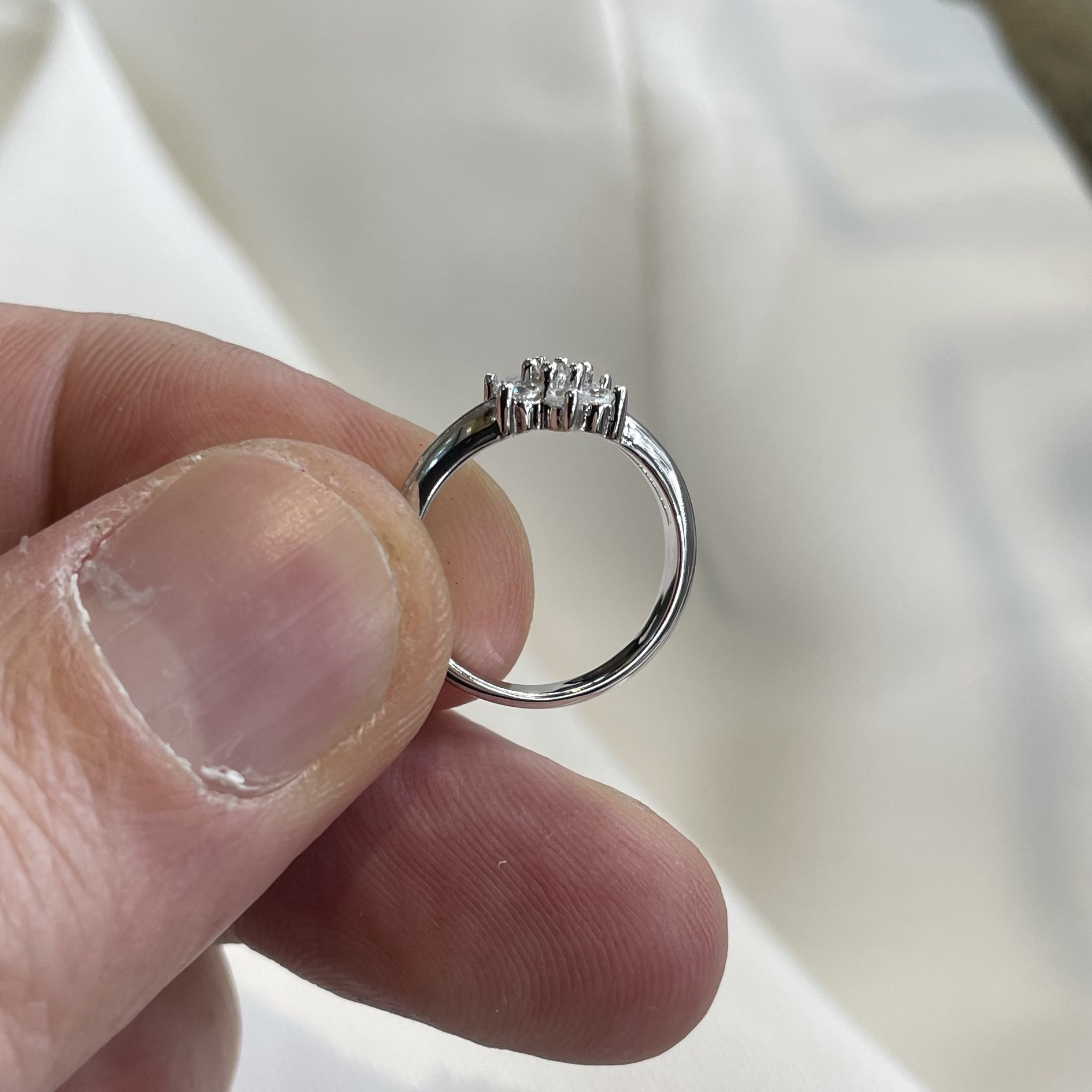 BeBe SILVER リング 約17号 Buy Sterling Silver Star CZ Baby Ring - Gift Boxed Online in India