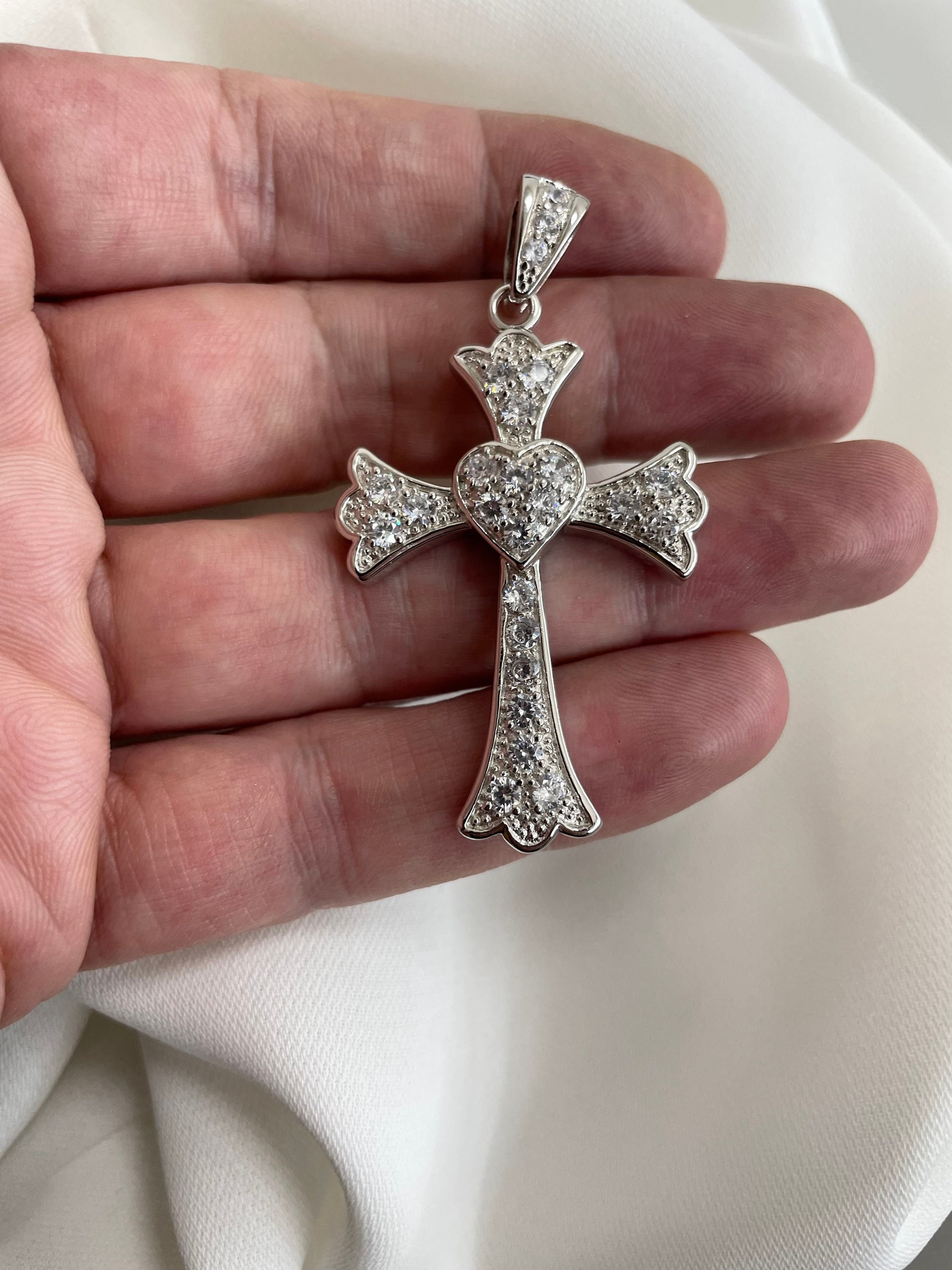 925スターリングシルバー クロス型ペンダント TIFFANY&Co.（ティファニー） 新品同様 シグネチャー クロス