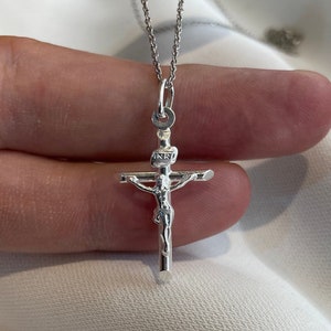 Silver Crucifix Etsy UK