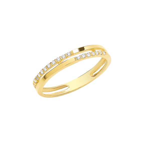 Genuine 9CT Yellow Gold Ladies Ring Stunning 375 Hallmarked | Etsy