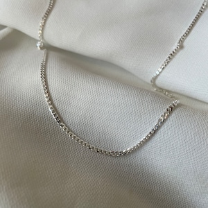 Sterling Silver Flat Curb Chain - Men&#39;s Gift Boxed Chain (16-24 inch)