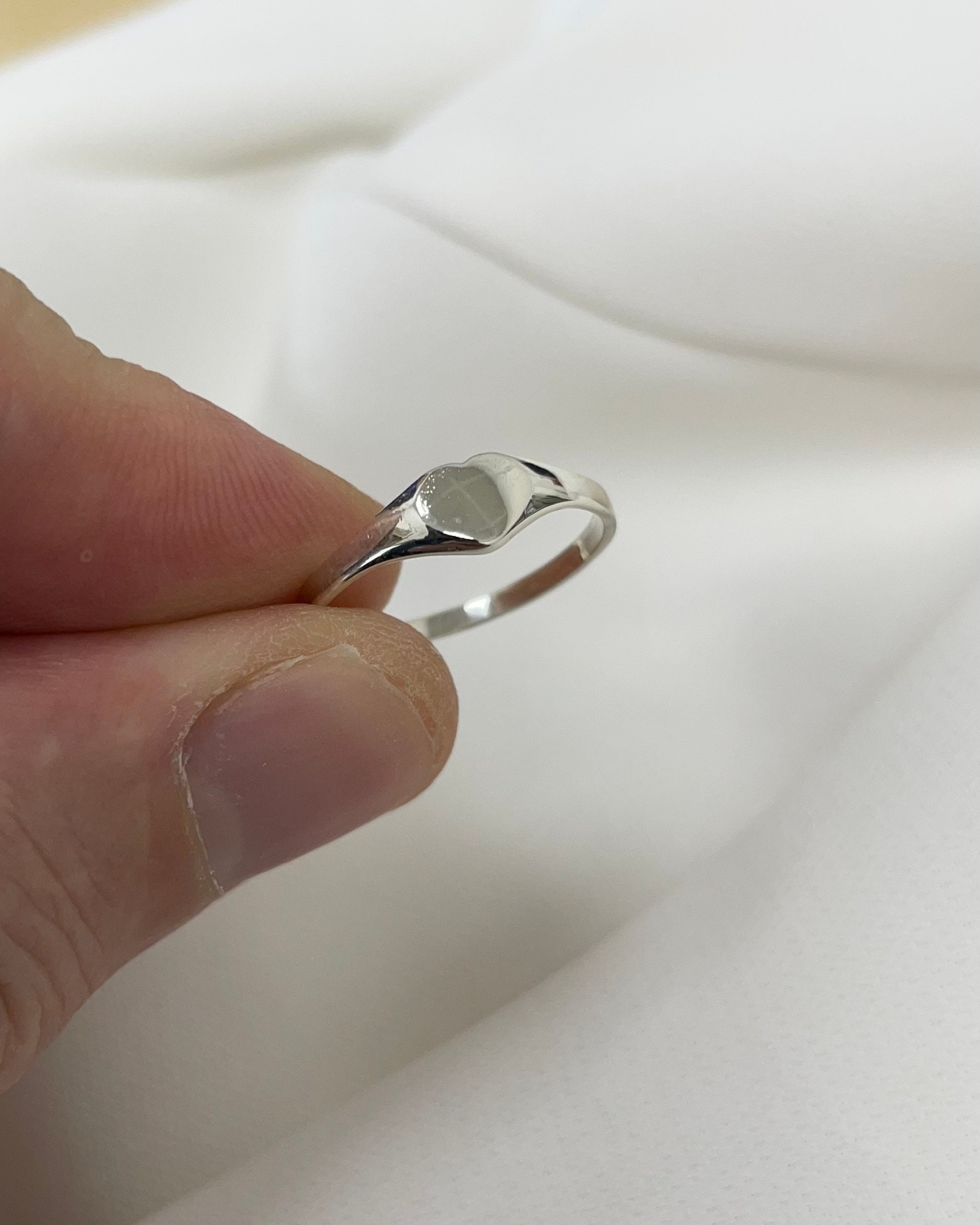 afstuderen breed toezicht houden op 925 sterling zilveren babyring hartvormige ring voor kinderen - Etsy België
