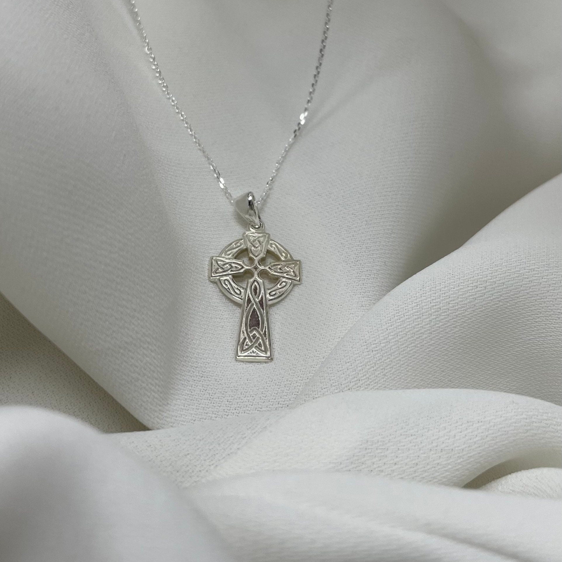 Celtic Cross Necklace,Irish symbol of faith necklace,St.Muiredach's Cross |  eBay