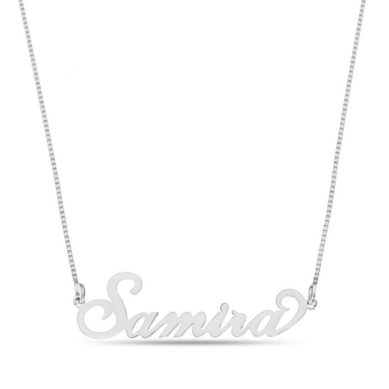 Name Necklace Personalized Name Necklace Personalized Gift Name Birthstone Necklace Daughter Gift Birthstone Necklace Birthday Gift