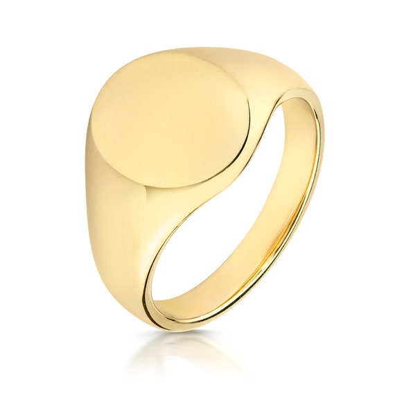 9ct gold on sale signet ring mens
