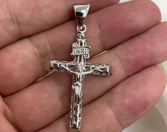 Sterling Silver Crucifix Pendant - 7.80 Grams