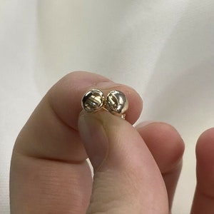 Genuine 9CT Yellow Gold Earrings - 5mm Button Stud EARRINGS 375 Hallmarked - 0.30 Gram Gold Earrings - Gift Boxed Earring
