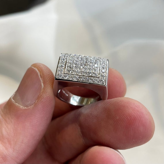 Sterling silver gents CZ ring Sterling silver gents CZ ring