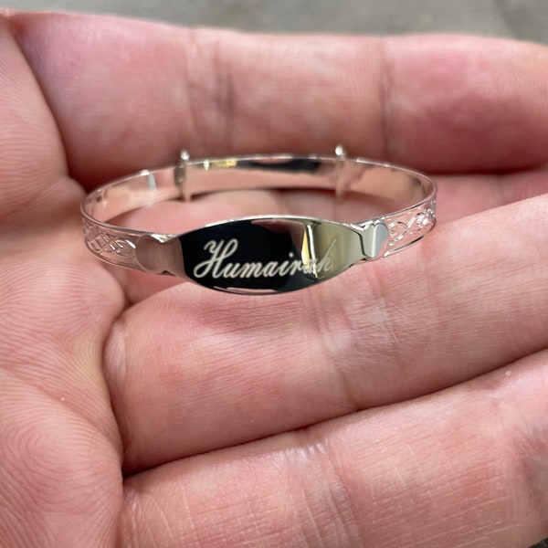 Plate Bracelet, Celtic Bracelet, Bangle Bracelet, Unisex Bracelet, Kids Bracelet, Name Bracelet, Personalized Bracelet, Personalized Gift