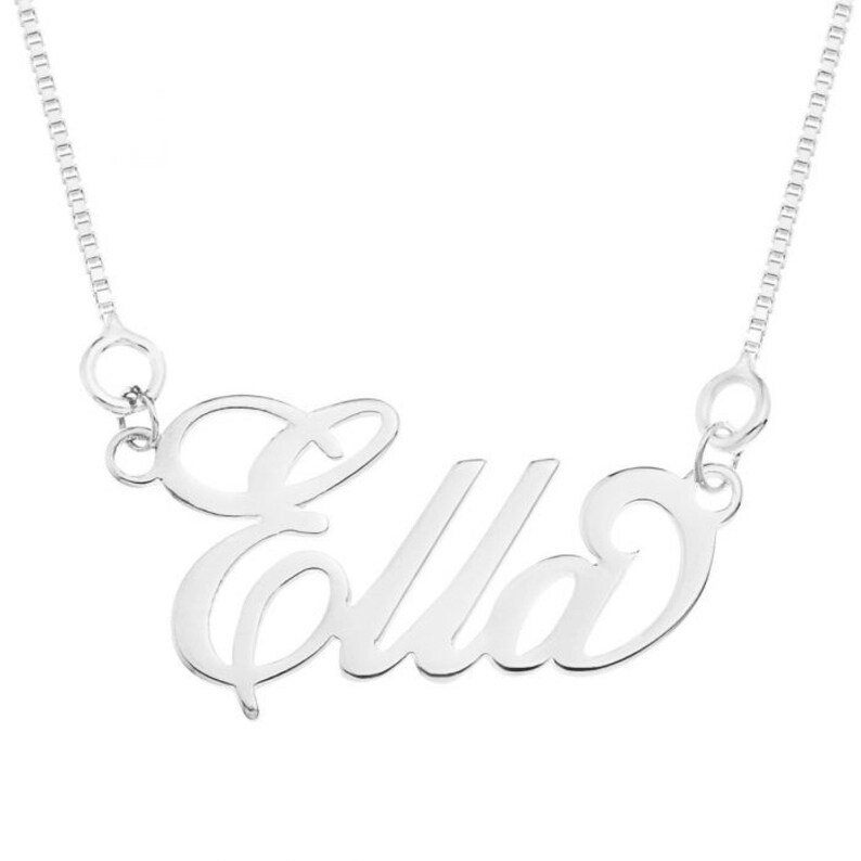 Name Necklace Personalized Name Necklace Personalized Gift Name Birthstone Necklace Daughter Gift Birthstone Necklace Birthday Gift
