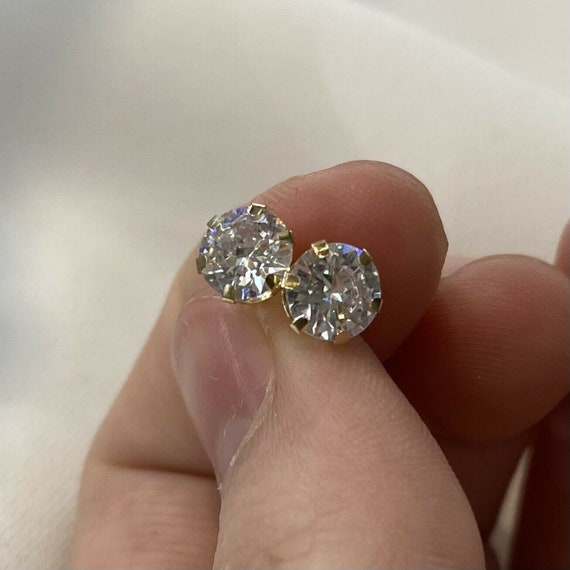 Carissima Orecchini A Lobo Doppia Barra Con Zirconi Da Donna In Oro Giallo 9 Ct (375 - Foto 9