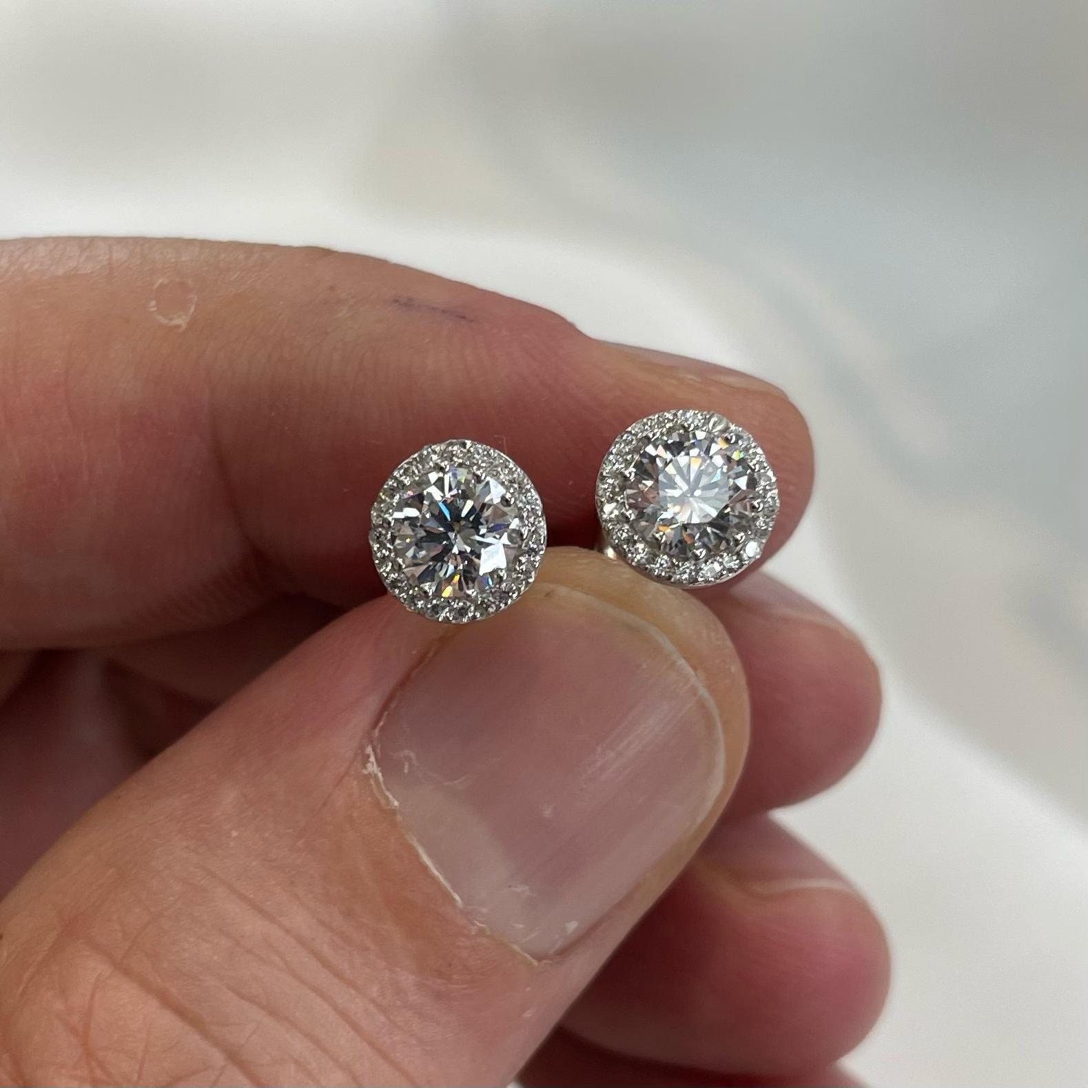 [haesool] 925Silver☆GME46 Earrings Sterling Silver Skull Bones Cubic Zirconia Dangle Earrings