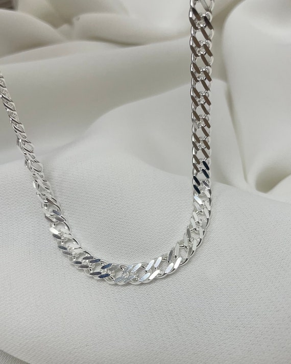 Men's Thick Chain Necklace, Heavy Sterling Silver Chain- Joel Necklace | 2  Sisters Handcrafted