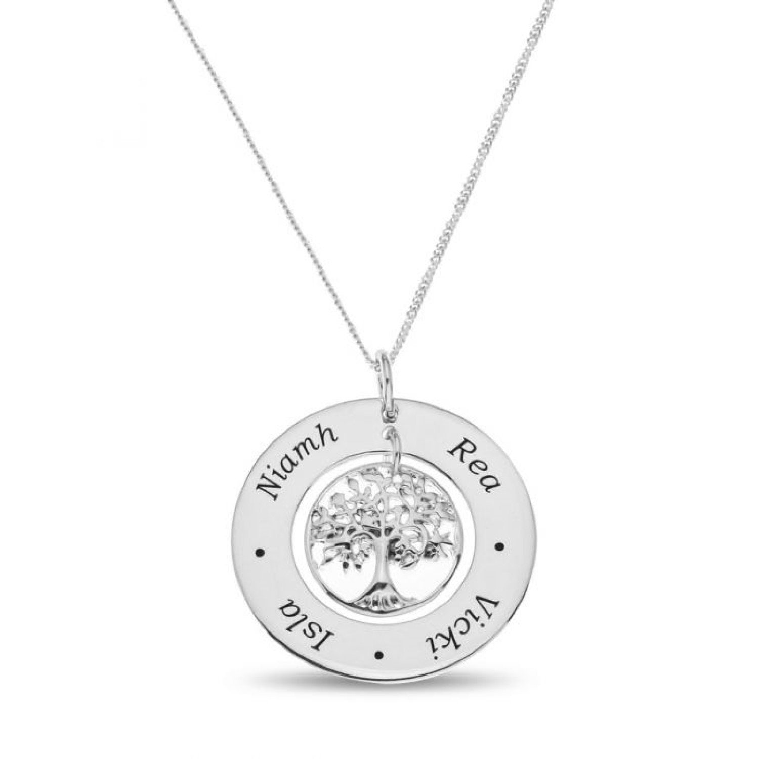 Name Necklace Family Tree Necklace 