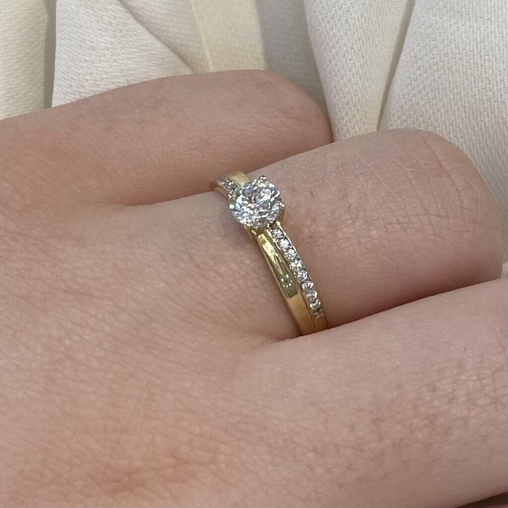 Anillo De Oro Amarillo 18k N8132 - Cantegrill Joyas