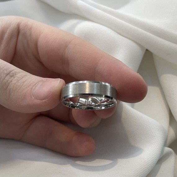 Etsy silver sale band ring
