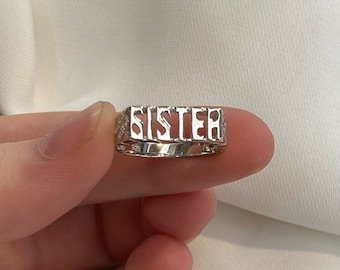 Sterling Silver Sister Ring - Gift Boxed