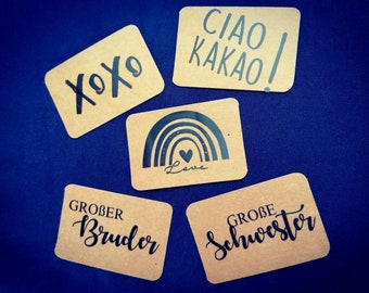 Snappap-Aufnäher *Patches* Label DIY Ciao Kakao Bruder Schwester