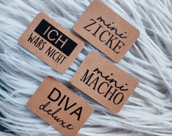 Snappap-Aufnäher * Label *Patch *Nähen* Diy * Mini*diva Zicke Macho