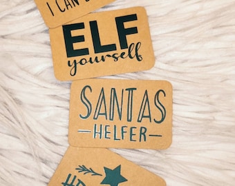 Snappap Patch *Xmas* Label DIY Elf Santa Hohoho