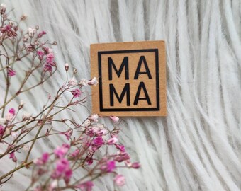 Snappap-patch MAMA Mom Beanie Mütze Family Label DIY