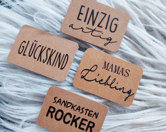 Snappap-Aufnäher * Label *Patch *Nähen* Diy Glückskind, Einigartig, Liebling